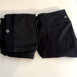 🖤2 Lululemon leggings for 1! Lululemon cropped black leggings🖤